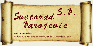 Svetorad Marojević vizit kartica
